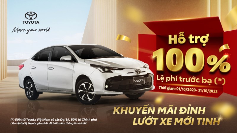 Chương Trình Khuyến Mại Từ Hệ Thống Đại Lý Toyota Dành Cho Xe Vios Trong Tháng 10/2023